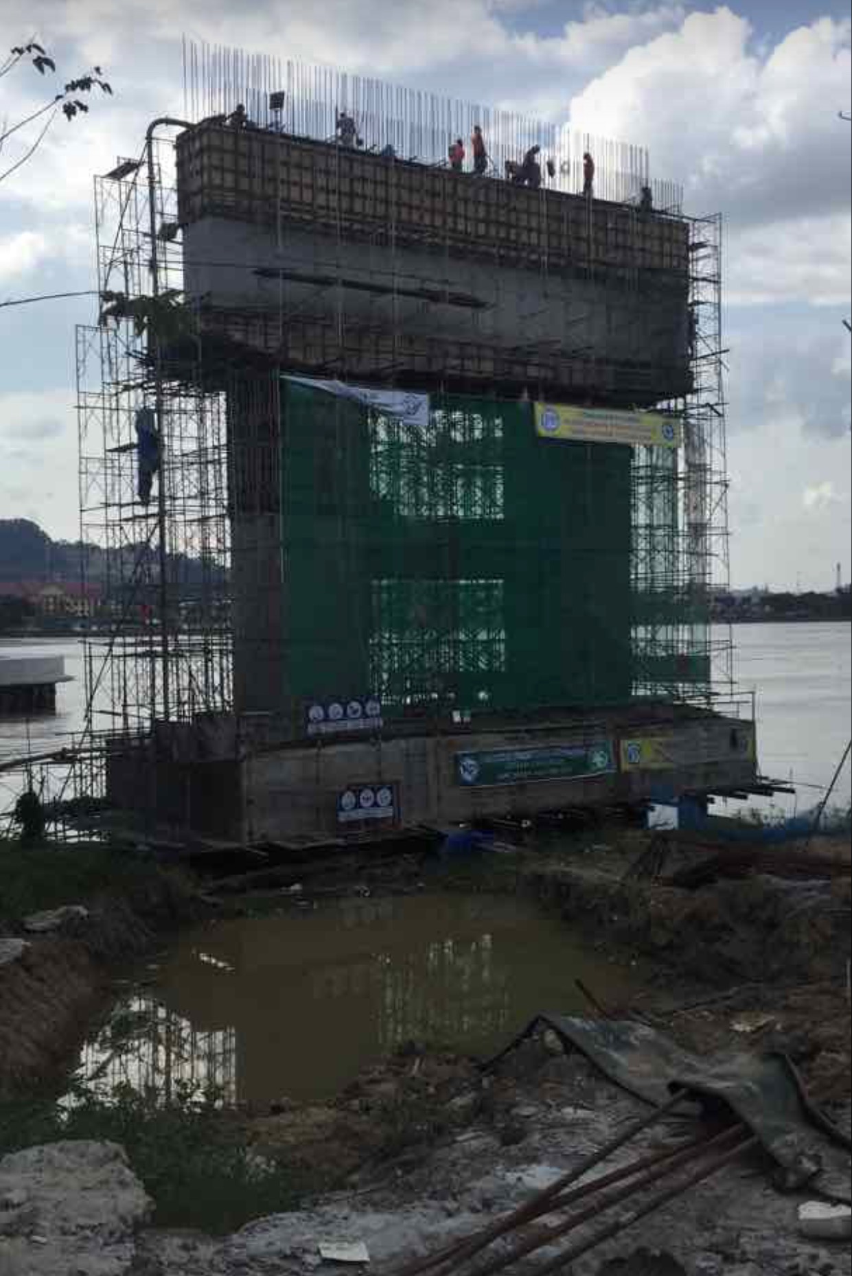 Progress Pengecoran Project Jembatan Mahakam IV, Samarinda, Kal-Tim