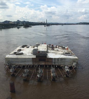 Project Jembatan Mahakam IV mulai progress pengecoran kembali